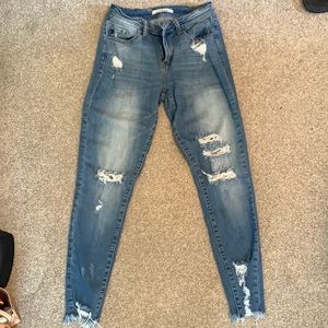 KanCan distressed skinny jeans